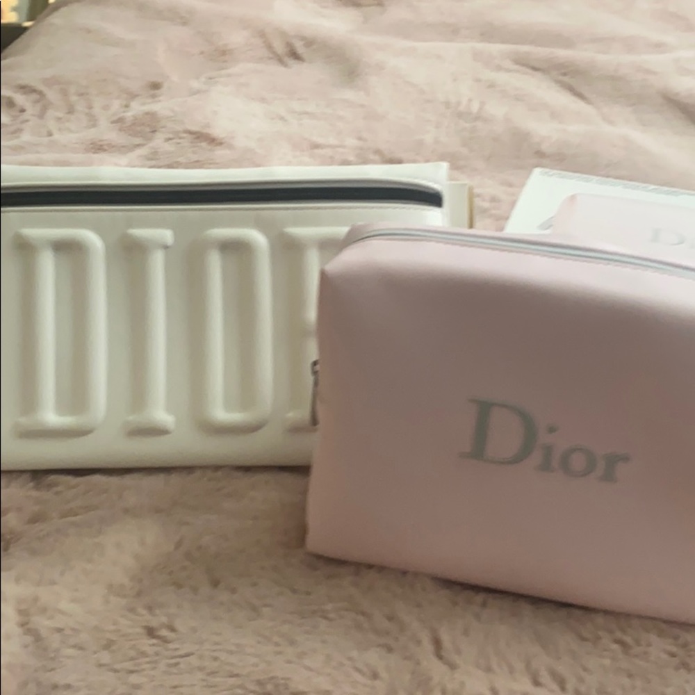 Dior makeup bags